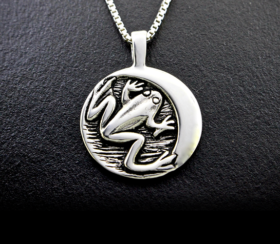 "Moon of Frogs Returning" Necklace - Jeff Mckenzie